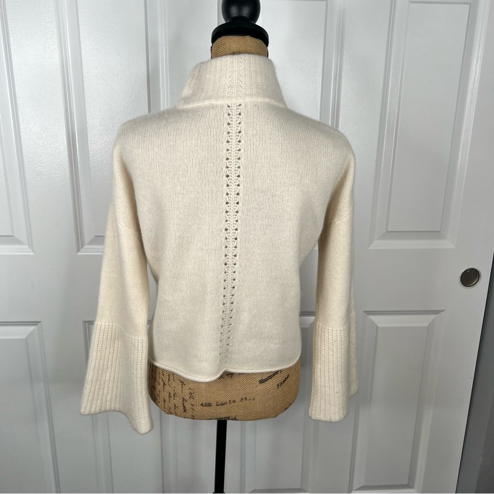 Sz XS Skull Cashmere 100% cashmere sweater with bell sleeves Preloved $395 MSRP - Picture 5 of 11